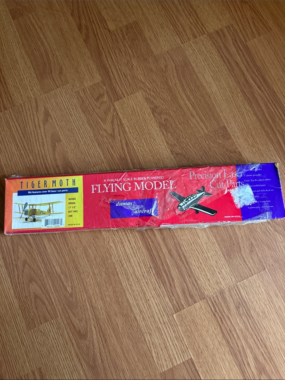 Dumas Products Inc. Tiger Moth17.5 Rubber Power DUM208 Wooden Kits Airplane